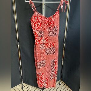 SHEIN Satin Patchwork Dress